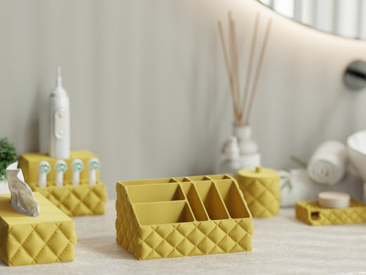 Органайзер за гримове - Жълт