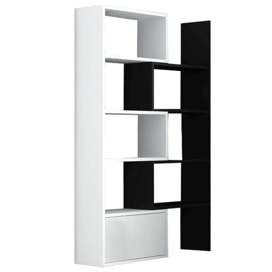 Raft multifunctional Asta alb-negru