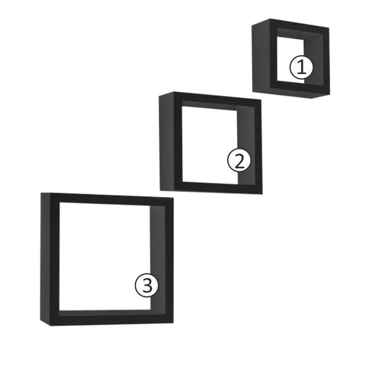 Set rafturi Kvadro Negru