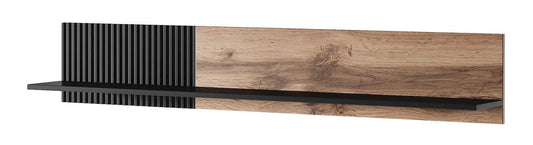 Полица Random дъб вотан и черно