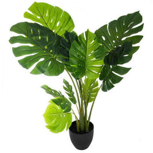 Floare artificială într-un ghiveci Philo monstera