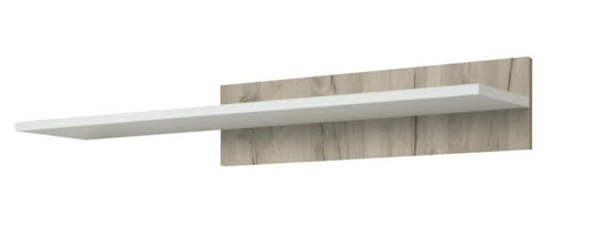 Raft Barcelona stejar gri si alb lucios