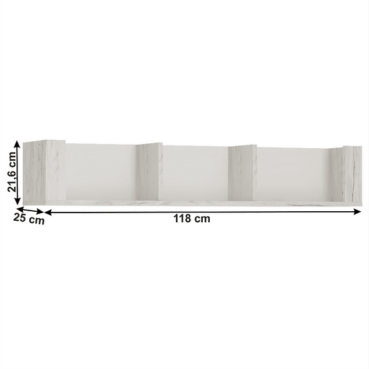 Полица Angel New 3R бял крафт