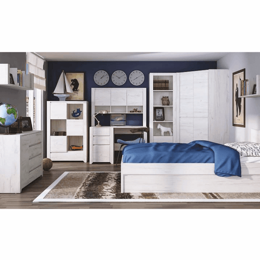 Полица Angel New бял крафт