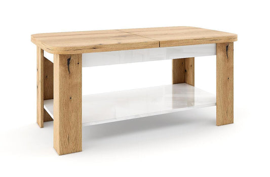 Разтегателна холна маса Уитни евоук коуст и бял гланц