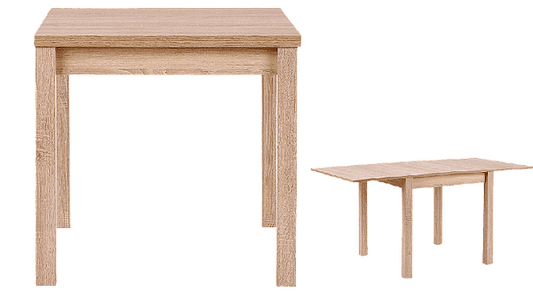 Разтегателна трапезна маса Gracjan 80 cm дъб сонома