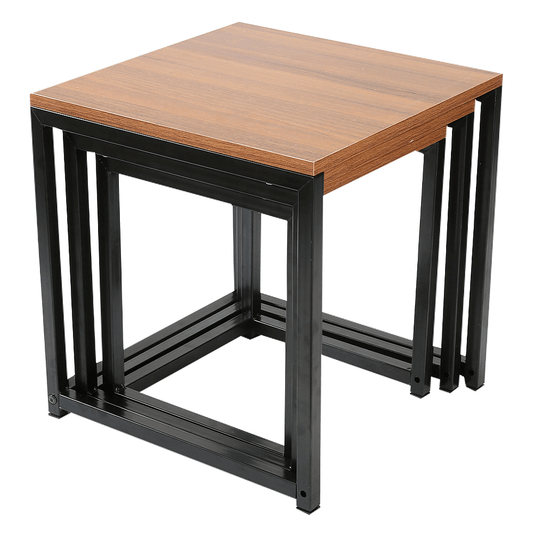 Set trei masute de cafea Kastler 3 nuc