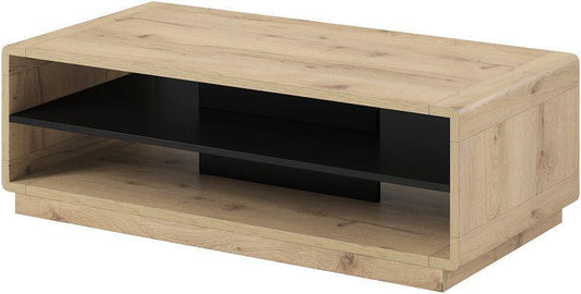 Masuta de cafea stejar Aston taur si negru mat