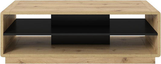 Masuta de cafea stejar Aston taur si negru mat