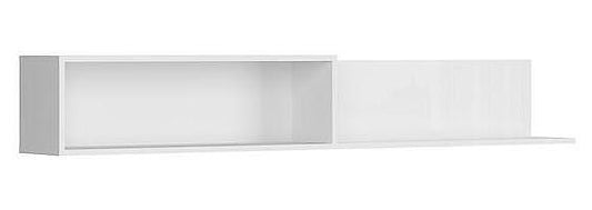 Стенна етажерка Flames Poll 160 бял гланц