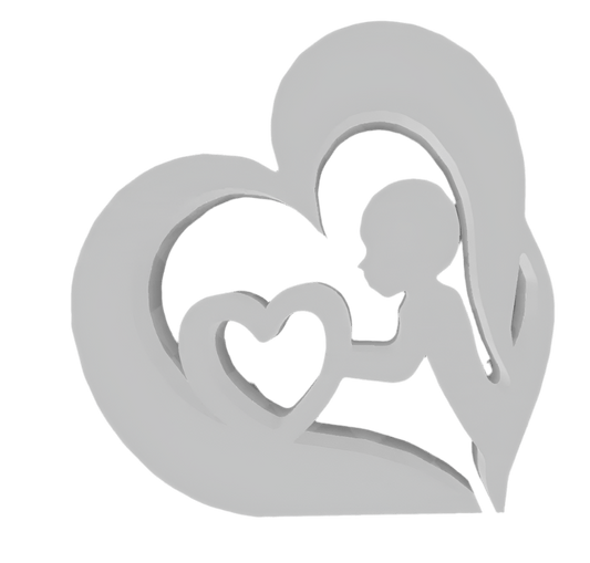 Стойка Heart Бяло - Decorco