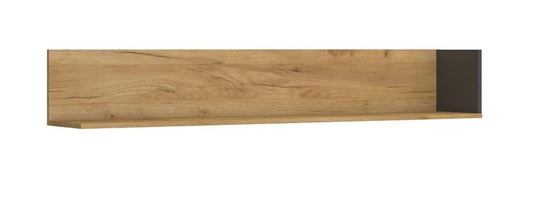 Полица Santes 155 дъб крафт златен и антрацит