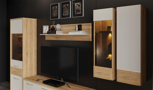 Vitrina dulap suspendat Gala VK35-1KS/GL