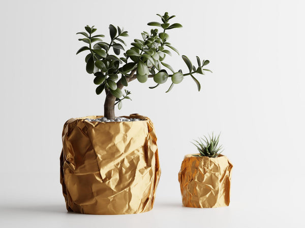 Кашпа "Miami" Голяма 175x174xH164мм - Златна