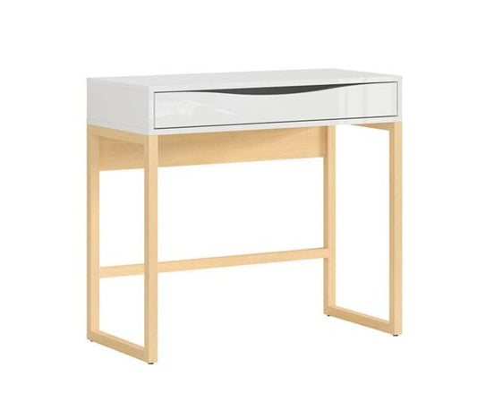 Тоалетка Pori бяло гланц и дъб нагано