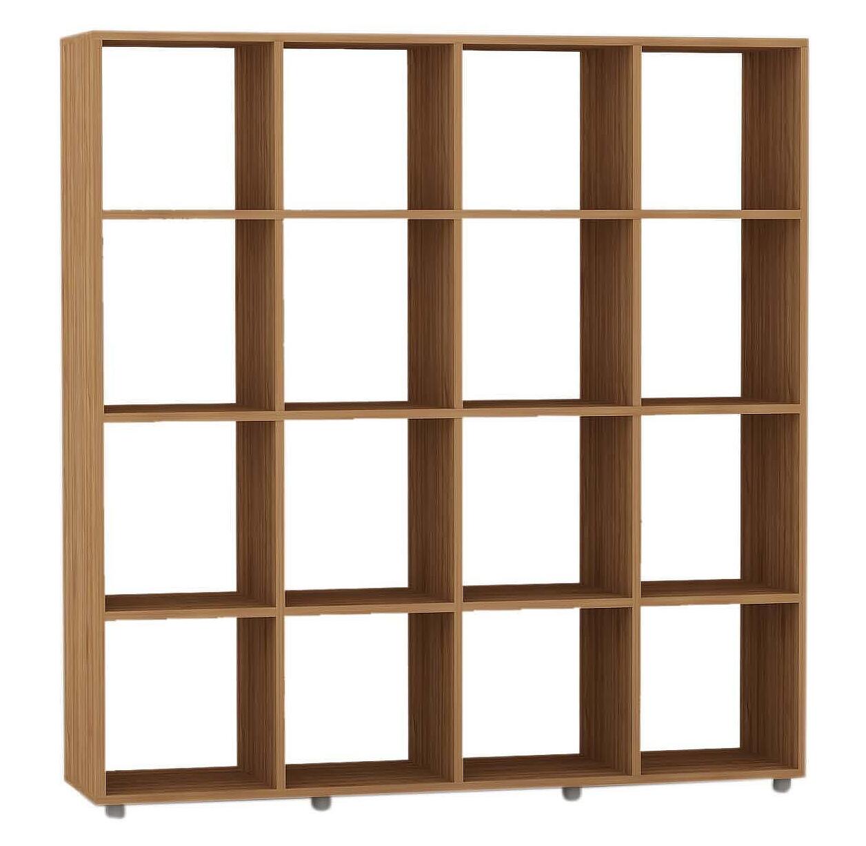 Coș de raft 4x4 119,5x30x122,5 cm Nuc Select