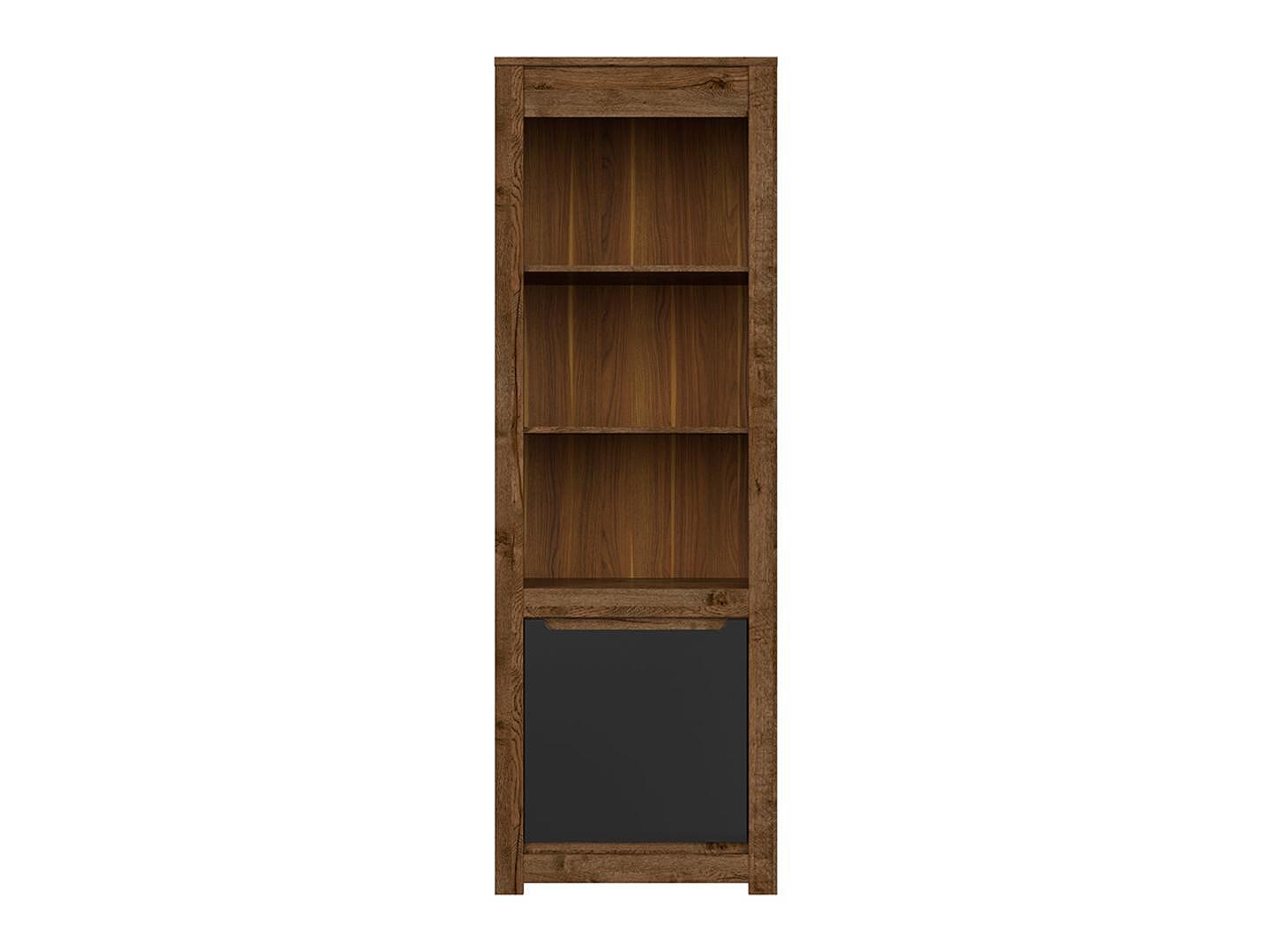 Bibliotecă Ruso REG1D stejar aprilie și negru mat