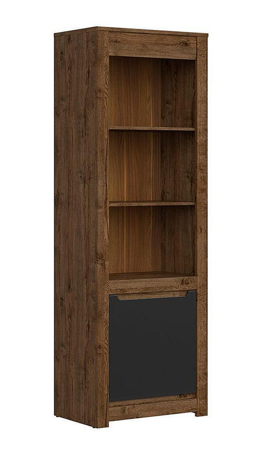 Bibliotecă Ruso REG1D stejar aprilie și negru mat