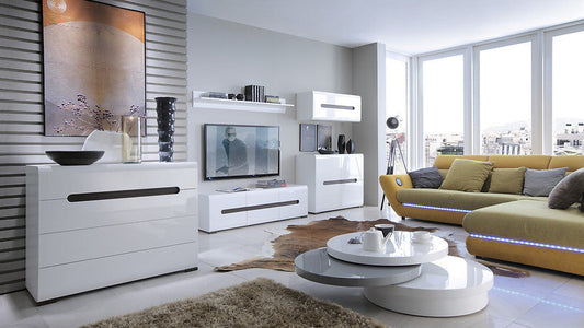 Dulap de perete Azteca Trio alb și lac alb