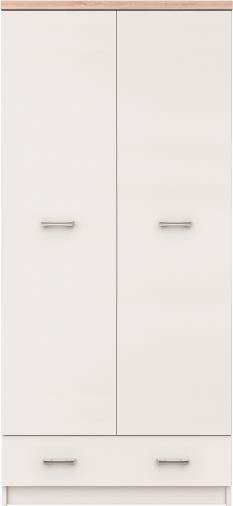Гардероб Top Mix Szf 2d1s бяло с дъб сонома - Decorco