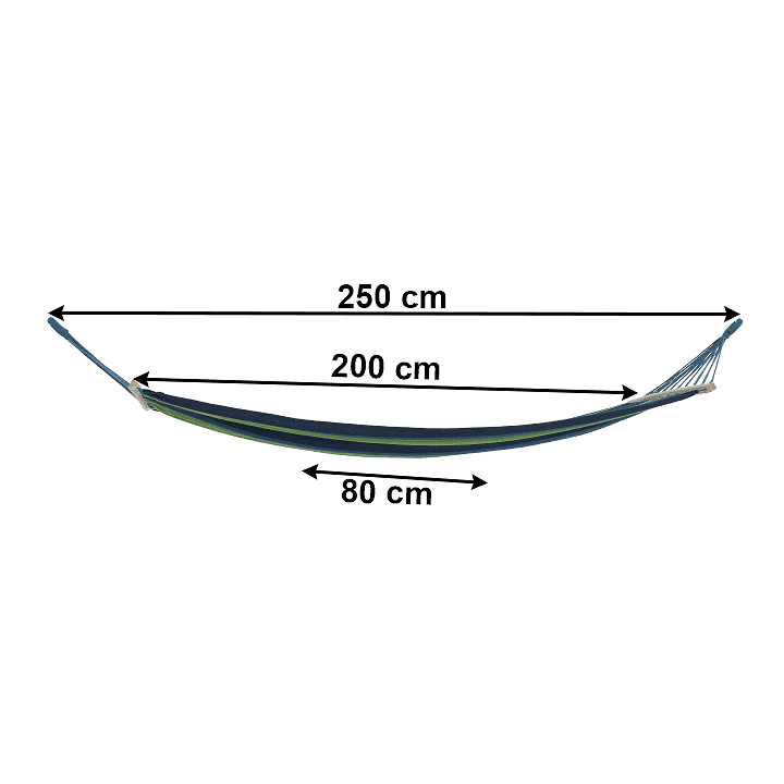 Hamac EVANA NEW turcoaz/albastru/verde - simplu 