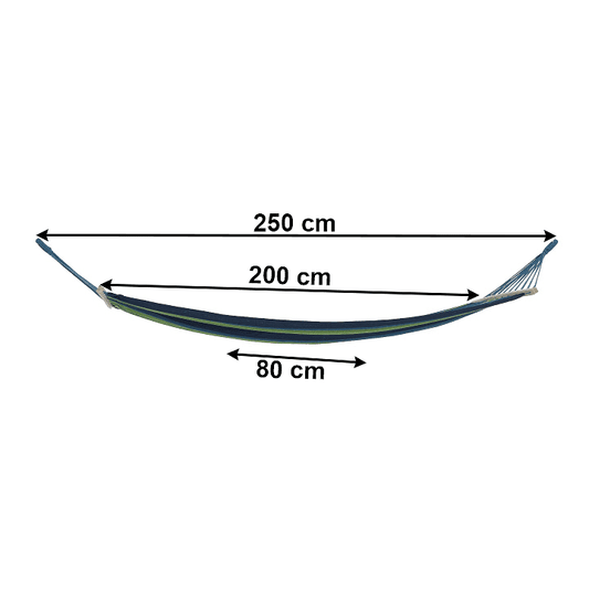 Hamac EVANA NEW turcoaz/albastru/verde - simplu 