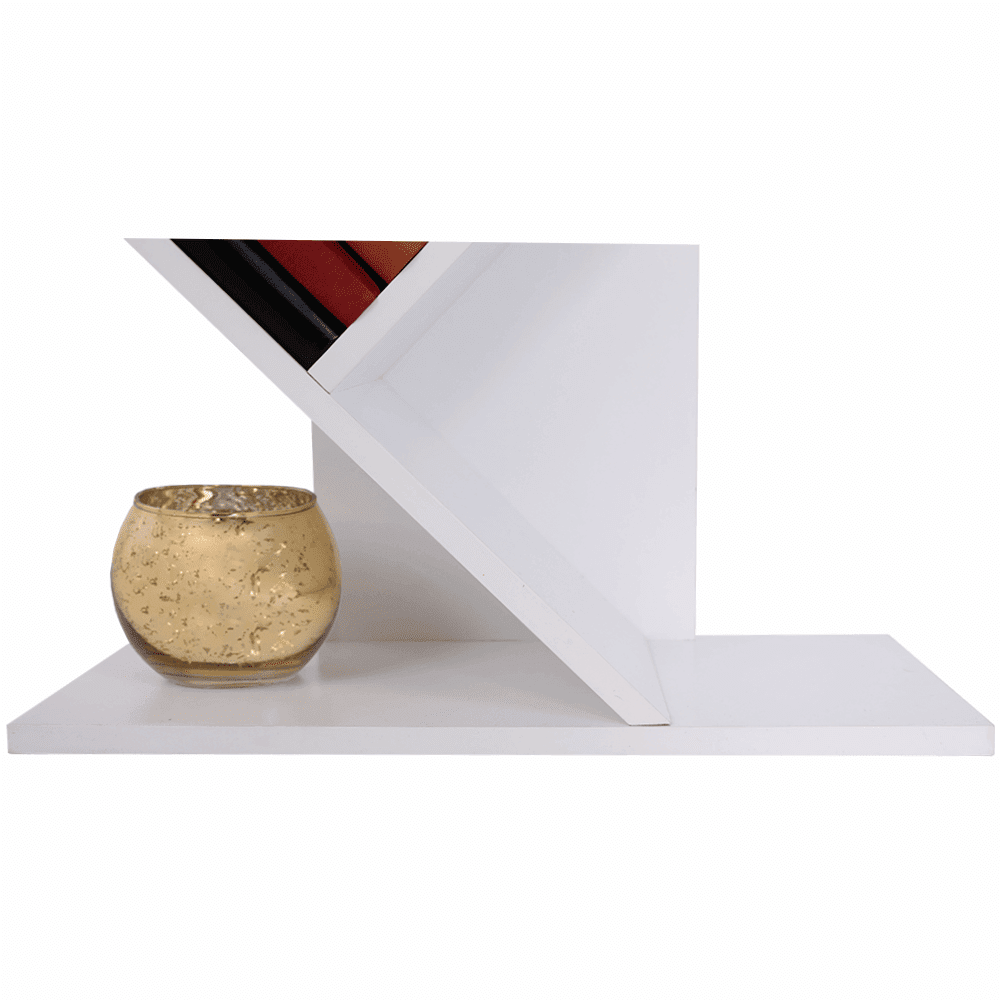Етажерка за книги Baki 3 43x20x86,4 cm Бяла