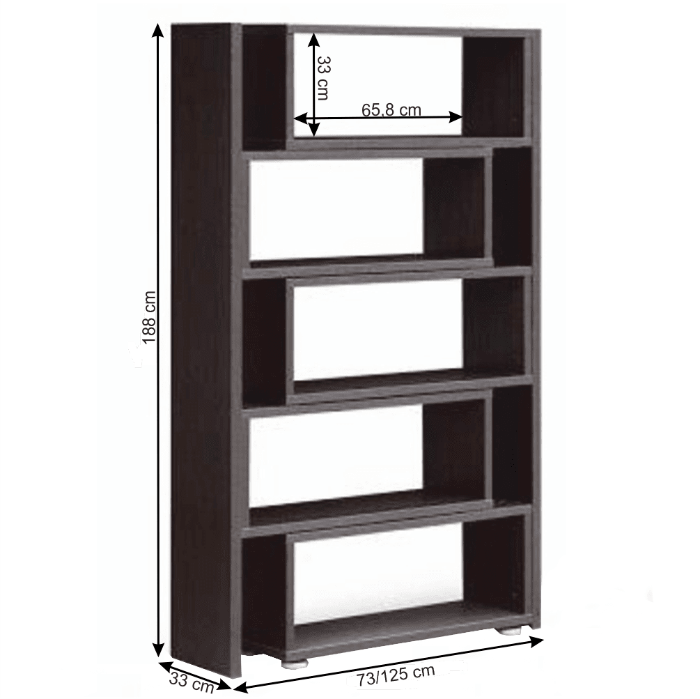 Холана етажерка Kloe  II 73-125х33х188cm Венге