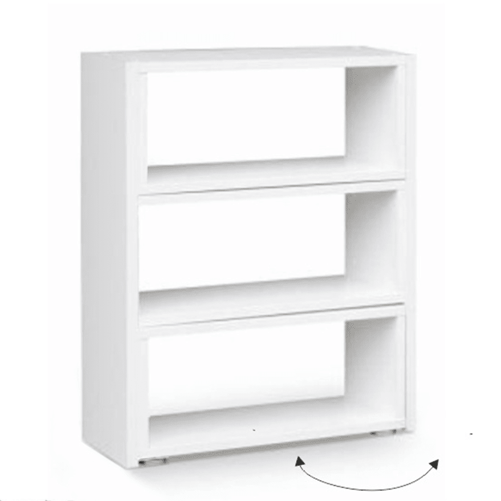 Холна етажерка Kloe III 73-125x24x83 см Бяла
