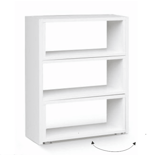 Холна етажерка Kloe III 73-125x24x83 см Бяла