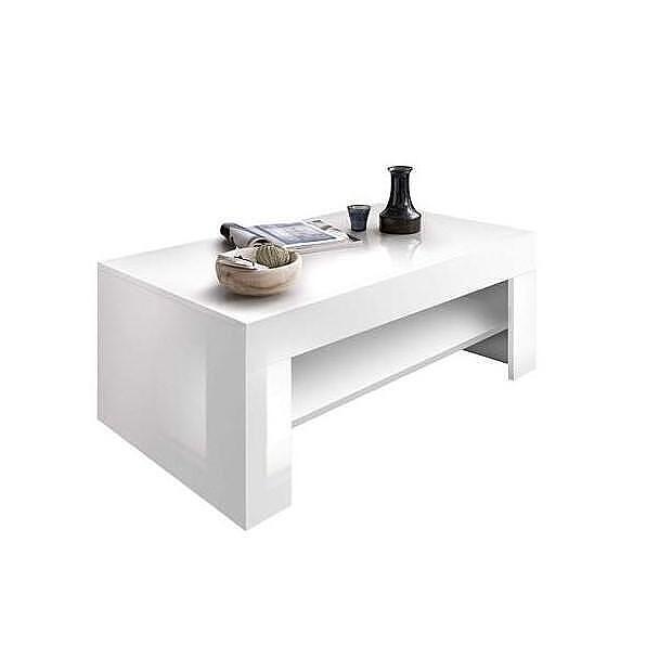 Masuta de cafea Board alb lucios HG