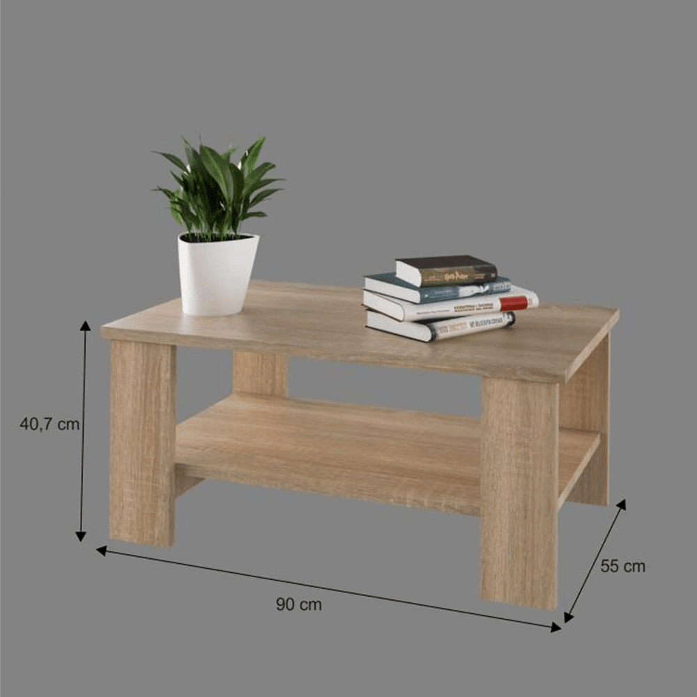 Masuta de cafea Bernardo 90 cm stejar sonoma
