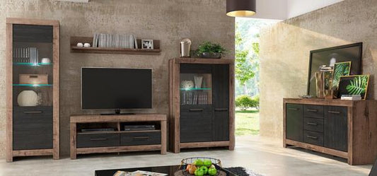 Модулна холна секция Balin манастирски дъб и черен дъб