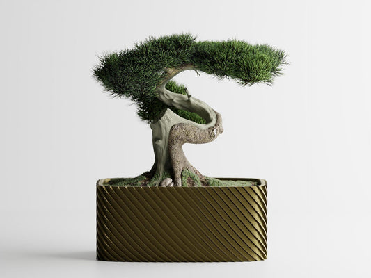 Кашпа "Бонзай" -Бронз