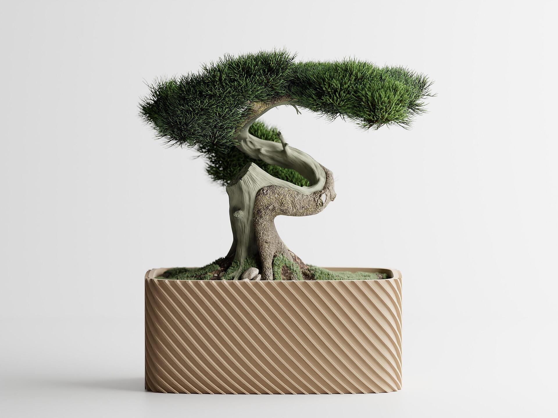 Кашпа "Бонзай" -Пясъчен Мат