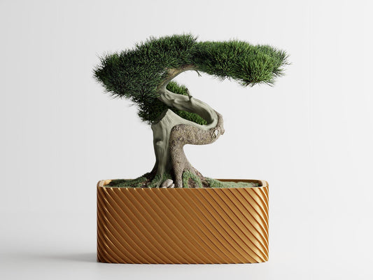 Кашпа "Бонзай" -Златен Цвят