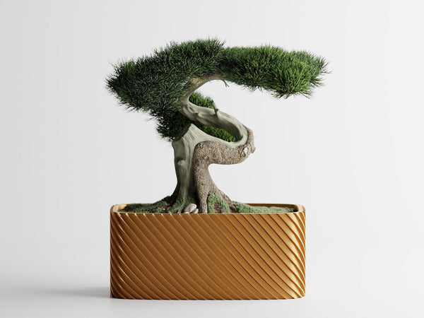 Кашпа "Бонзай" -Златен Цвят