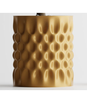decorco DENT кашпа, златна - с растение