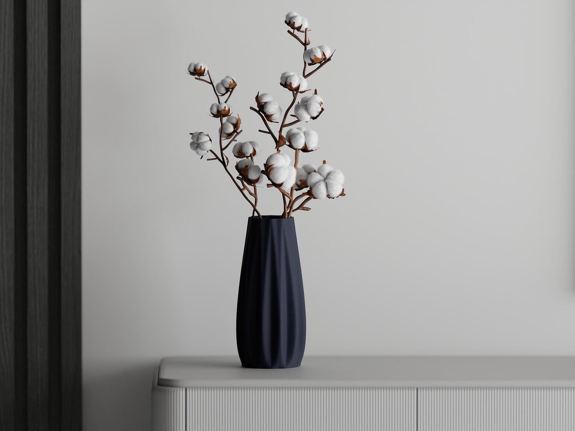 Ваза Orlando тъмносин мат