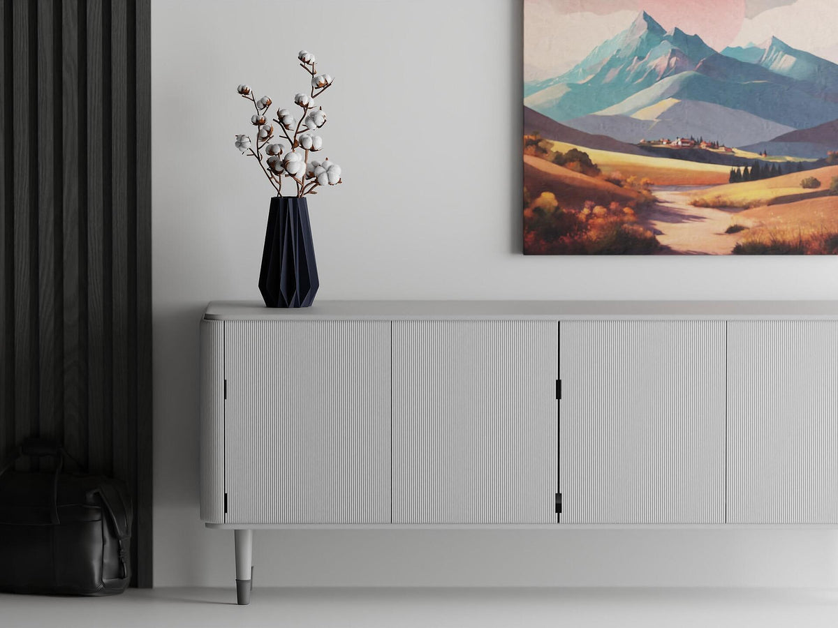 decorco TAMPA ваза, тъмносиньо мат - в интериор