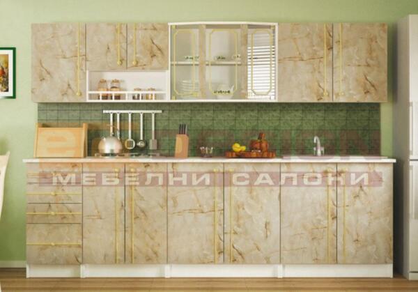 Кухня Алина 260 см мрамор