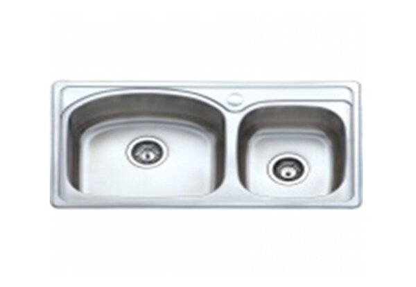 Кухненска мивка M.BL828 Inox с две корита