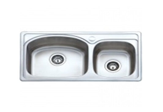 Кухненска мивка M.BL828 Inox с две корита