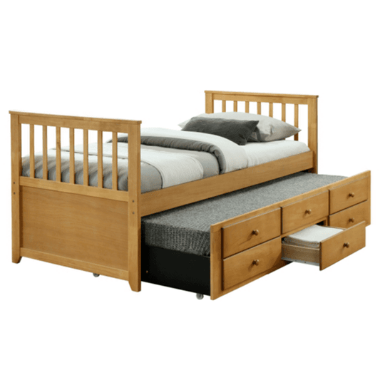 Легло тип сандвич Austin масив дъб