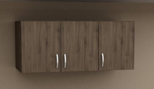 Надстройка за гардероб Комо 3 трикрилен 120x50x50 см Дъб какао