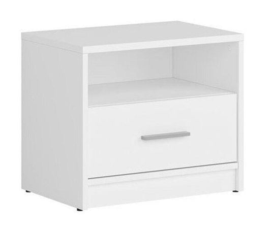 Нощен шкаф Nepo Plus бяло