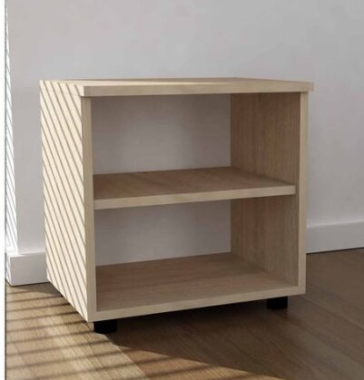 Нощно шкафче Комо 1 с рафт 45x35x38 см Дъб сонома
