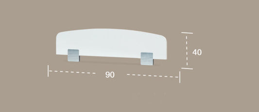 Ограничител за детско легло 90x40 cm Бял
