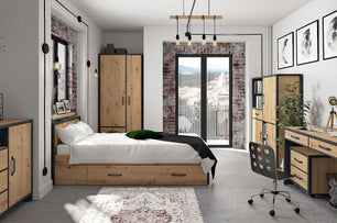 Полица за стена Weston SFW/120 дъб артизан и матера