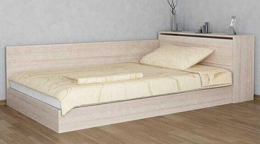 Легло тип Приста с включен матрак 120x190 cm Дъб сонома